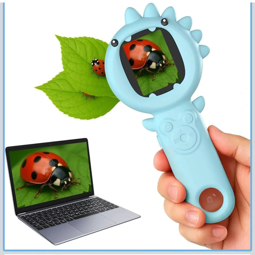 Handheld Digital 2-in-1 microscope camera for Kids